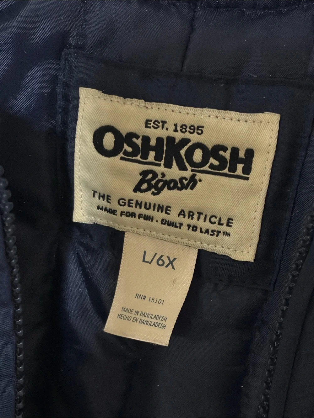 OshKosh B'gosh Navy Blue Kids Snow Overalls